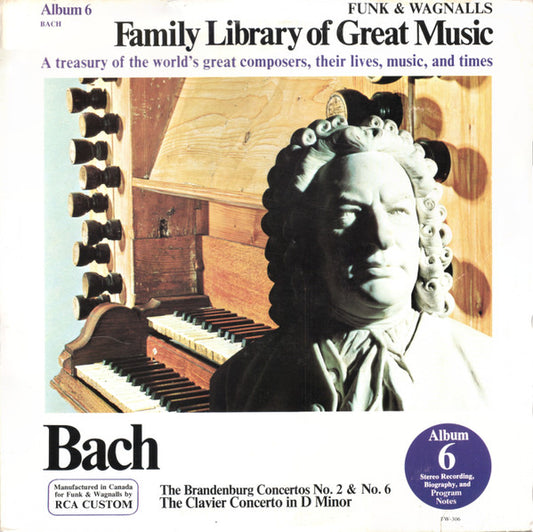 Bach* : The Brandenburg Concertos No. 2 & No. 6 / The Clavier Concerto In D Minor (LP, Comp)