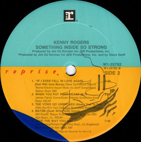 Kenny Rogers : Something Inside So Strong (LP, Album, Club)