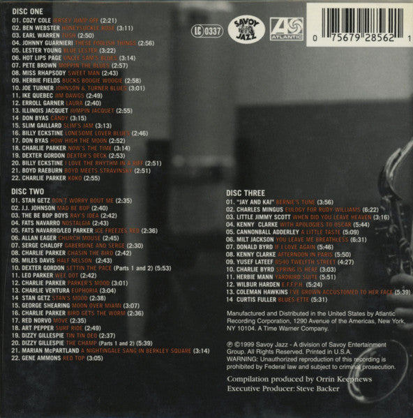 Various : The Savoy Story, Volume One - Jazz (3xCD, Comp + Box, RE)