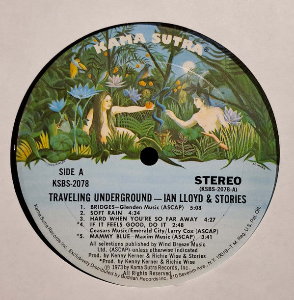 Ian Lloyd & Stories : Traveling Underground (LP, Album, Mon)