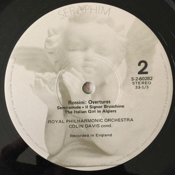 Rossini* - Royal Philharmonic Orchestra / Colin Davis* : Rossini Overtures (LP)
