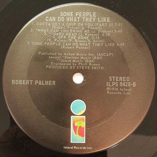 Robert Palmer : Some People Can Do What They Like (LP, Album, Ter)
