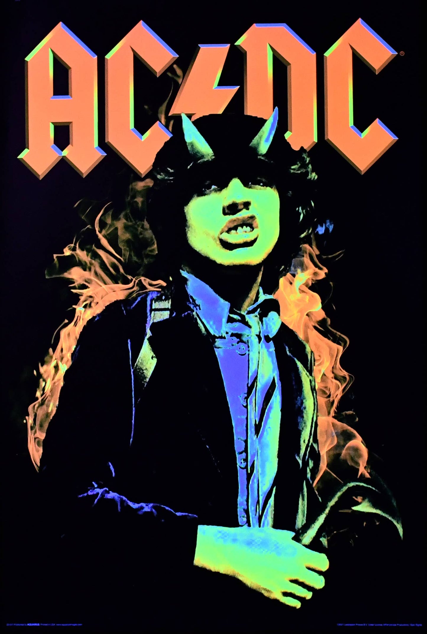 AC/DC Blacklight Poster - 24" x 36"