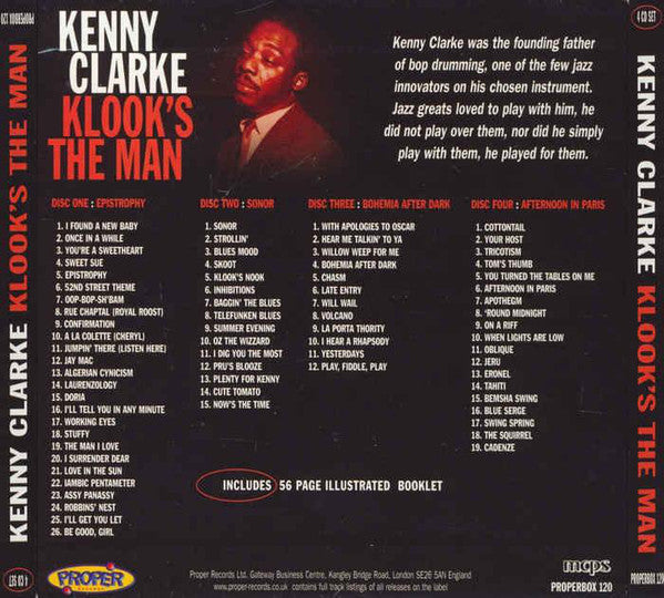 Kenny Clarke : Klook's The Man (4xCD, Comp, RM, Box)