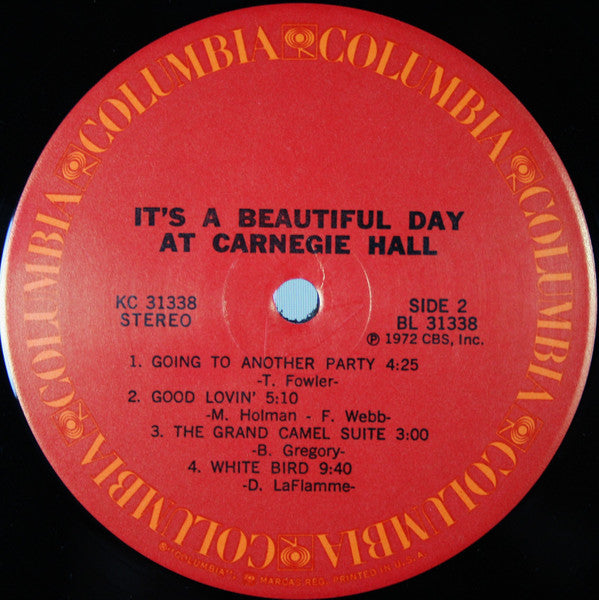 It's A Beautiful Day : At Carnegie Hall (LP, Album)