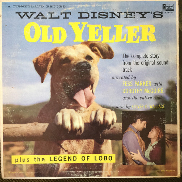 Rex Allen, Fess Parker : Walt Disney Presents The Legend Of Lobo / Walt Disney's Old Yeller (LP, Album)
