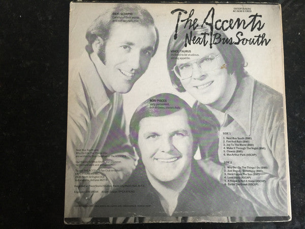 The Accents (10) : Next Bus South (LP, Album)
