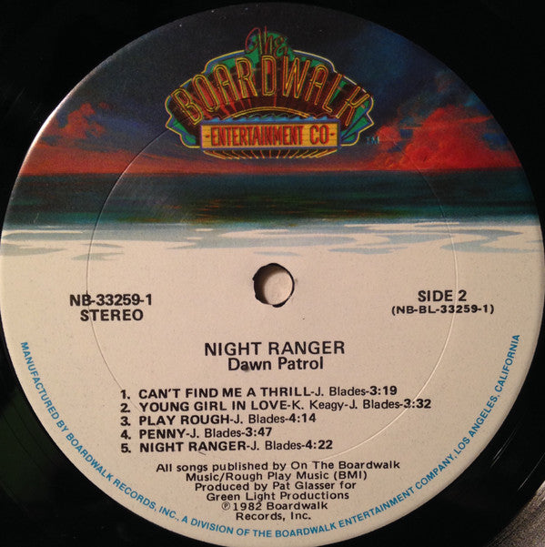 Night Ranger : Dawn Patrol (LP, Album, Club, Car)