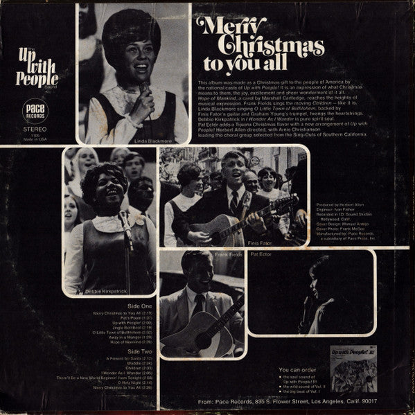 Up With People : Merry Christmas To You All (LP, Album)