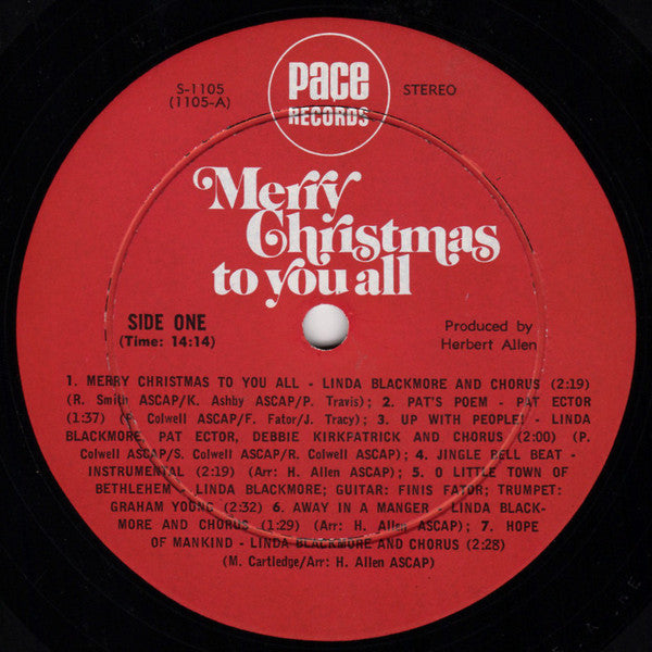 Up With People : Merry Christmas To You All (LP, Album)