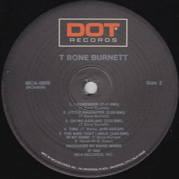 T Bone Burnett* : T Bone Burnett (LP, Album)
