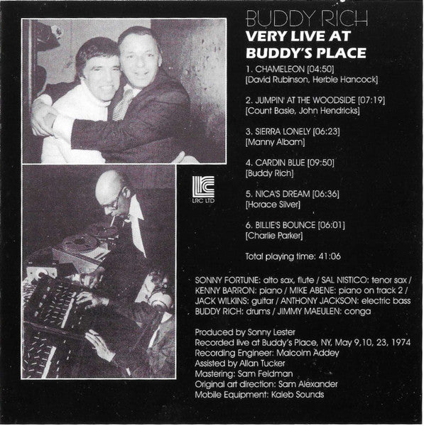 Buddy Rich : Very Live At Buddy's Place (CD, Album)