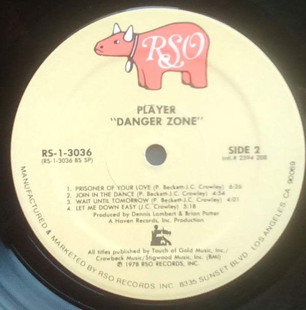 Player (4) : Danger Zone (LP, Album, Spe)