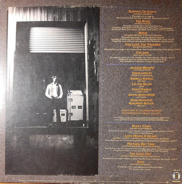 Jackson Browne : Running On Empty (LP, Album, RE, Spe)