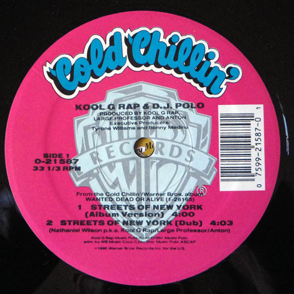 Kool G Rap & DJ Polo* : Streets Of New York (12", Maxi)
