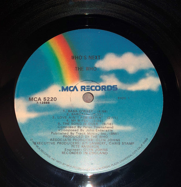 The Who : Who's Next (LP, Album, RE, Glo)