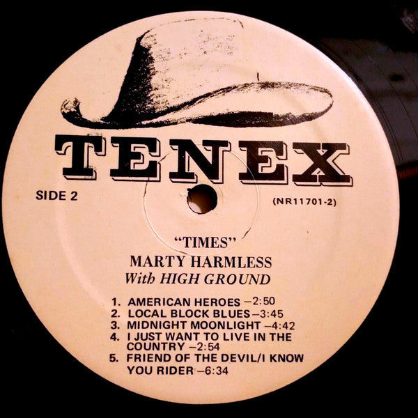 Marty Harmless With High Ground : Times (LP, Album)