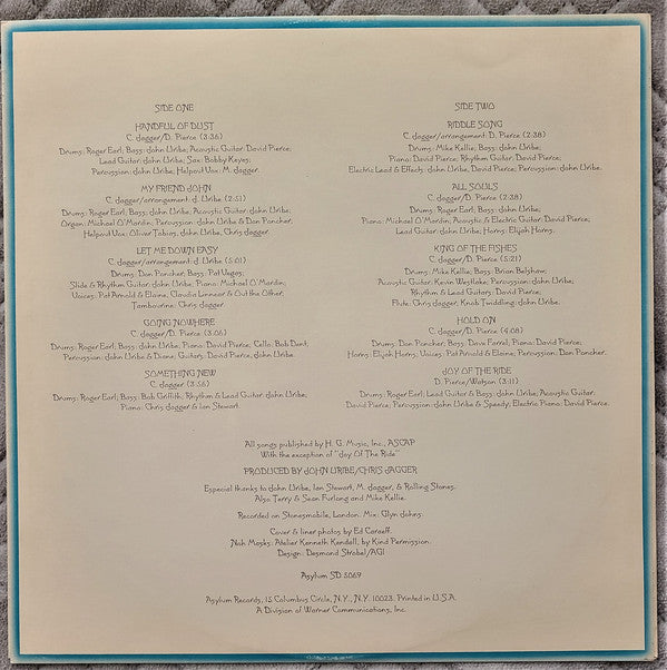 Chris Jagger : Chris Jagger (LP, Album, Promo)