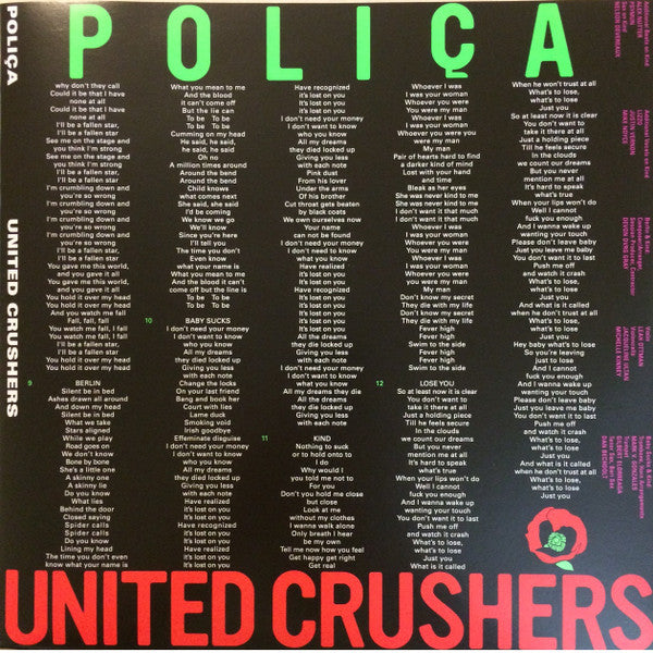 Poliça : United Crushers (LP, Album)