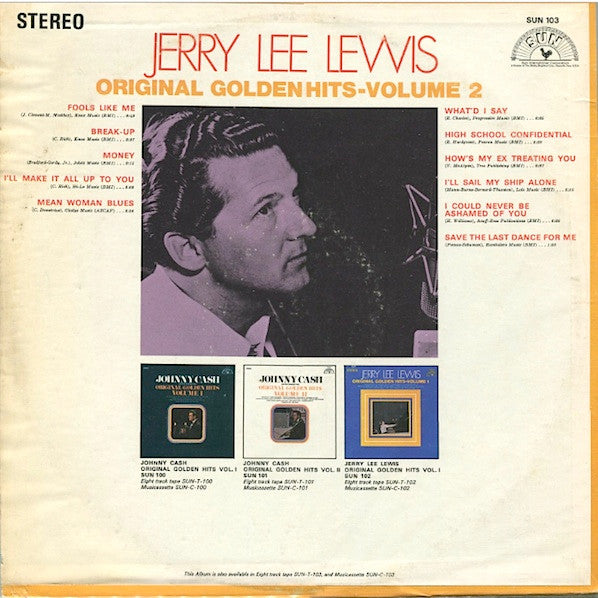 Jerry Lee Lewis : Original Golden Hits - Volume 2 (LP, Comp, Ter)