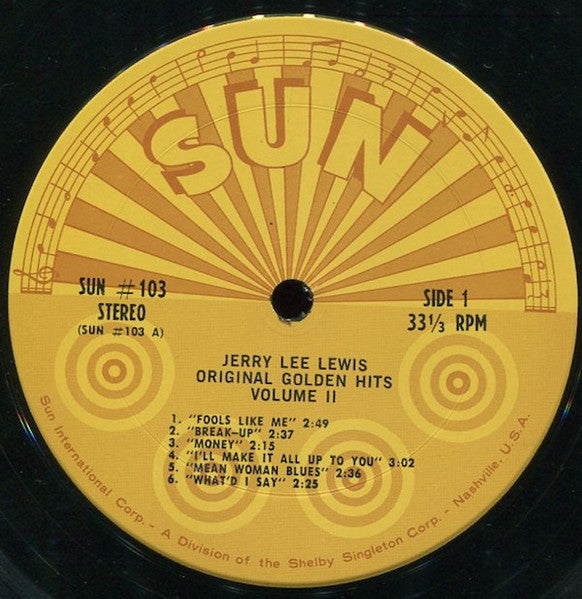 Jerry Lee Lewis : Original Golden Hits - Volume 2 (LP, Comp, Ter)
