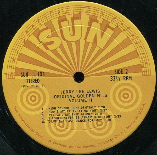 Jerry Lee Lewis : Original Golden Hits - Volume 2 (LP, Comp, Ter)
