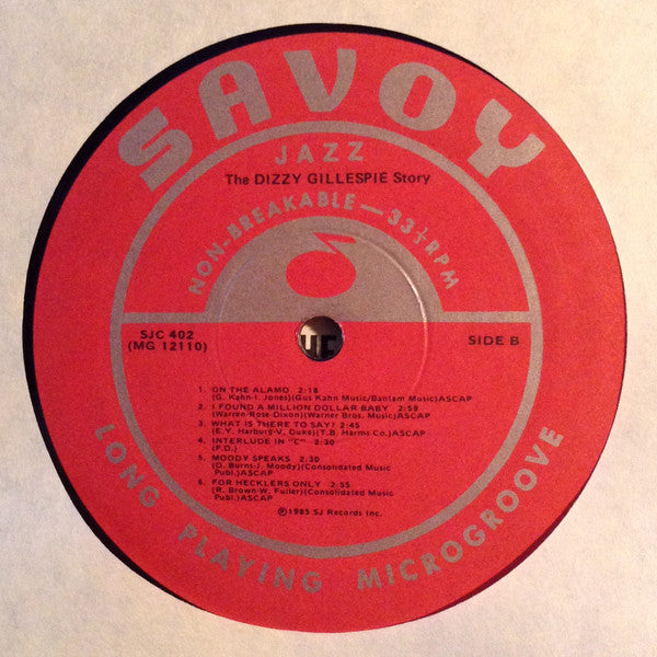 Dizzy Gillespie : The Dizzy Gillespie Story (LP, Album, RE)