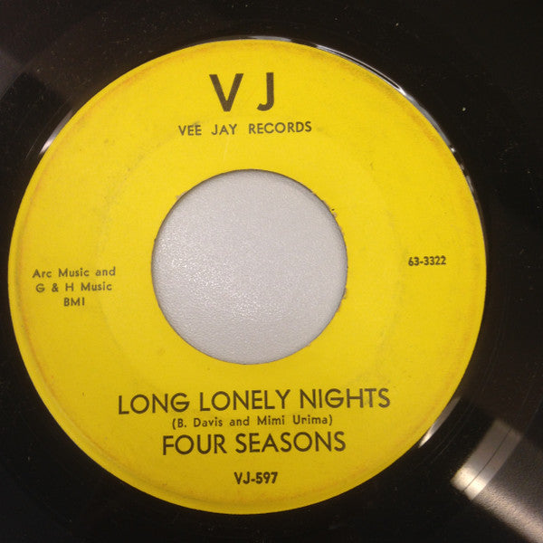 The Four Seasons : Alone (7", Single)