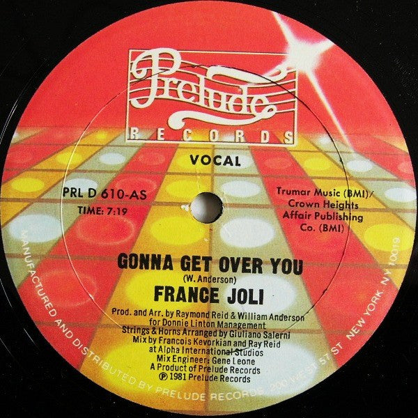 France Joli : Gonna Get Over You (12")