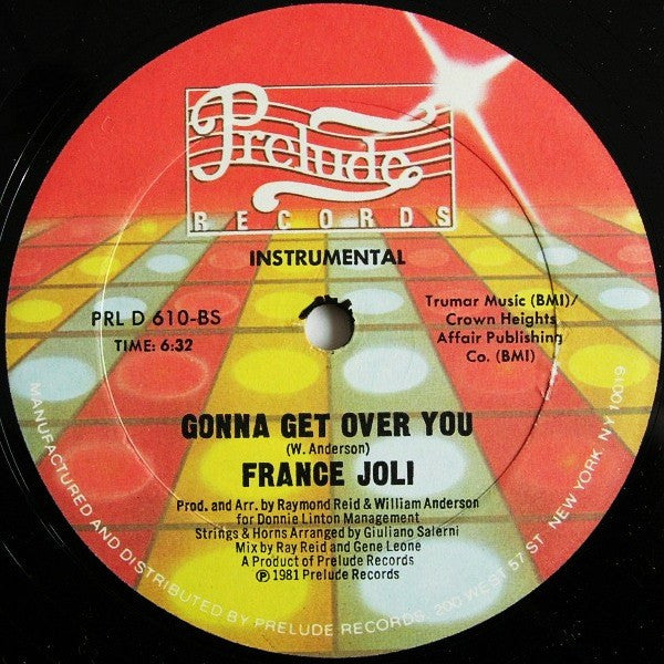 France Joli : Gonna Get Over You (12")