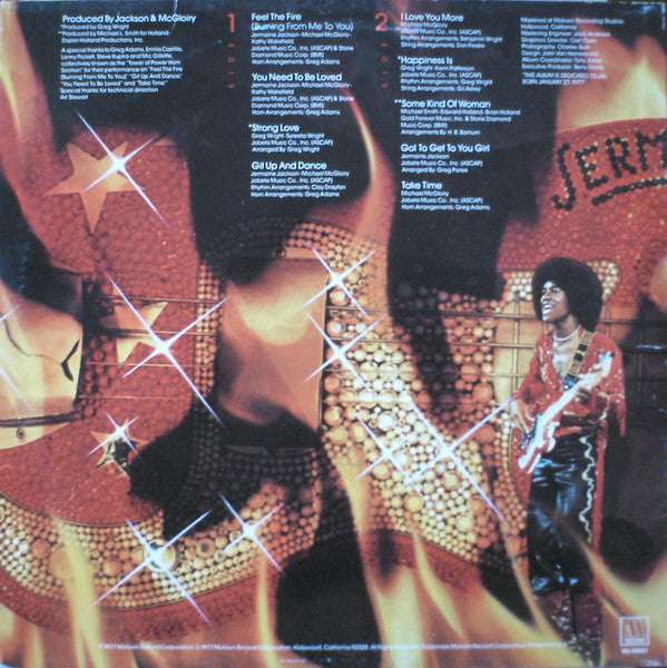 Jermaine Jackson : Feel The Fire (LP, Album, Mon)