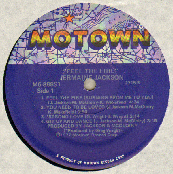 Jermaine Jackson : Feel The Fire (LP, Album, Mon)