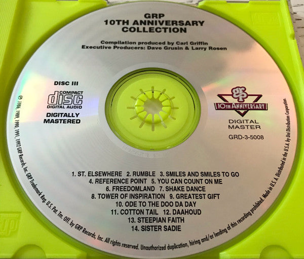 Various : GRP 10th Anniversary Collection (3xCD, Comp, RM)