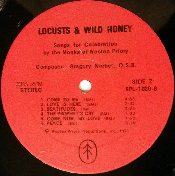 The Monks Of Weston Priory : Locusts And Wild Honey (LP, Album)