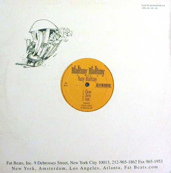 Blahzay Blahzay : Buzy Blahzay / Ice Grillz (12")