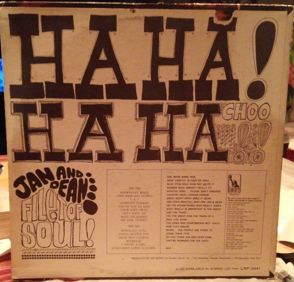 Jan & Dean : Filet Of Soul (LP, Album, Mono)