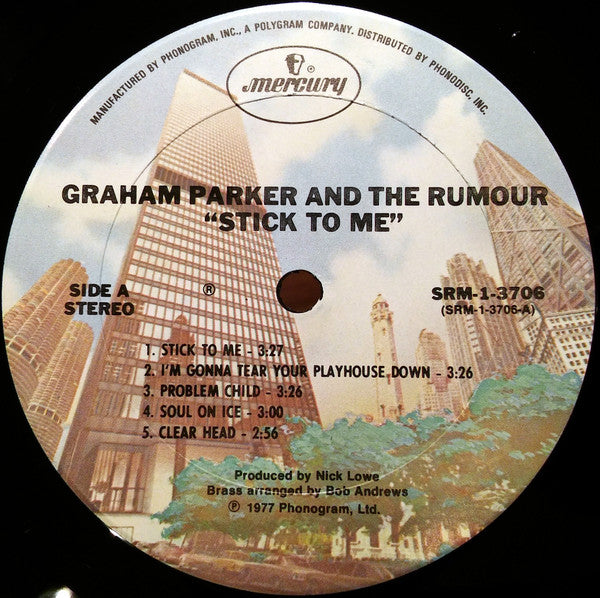 Graham Parker And The Rumour : Stick To Me (LP, Album, Ter)