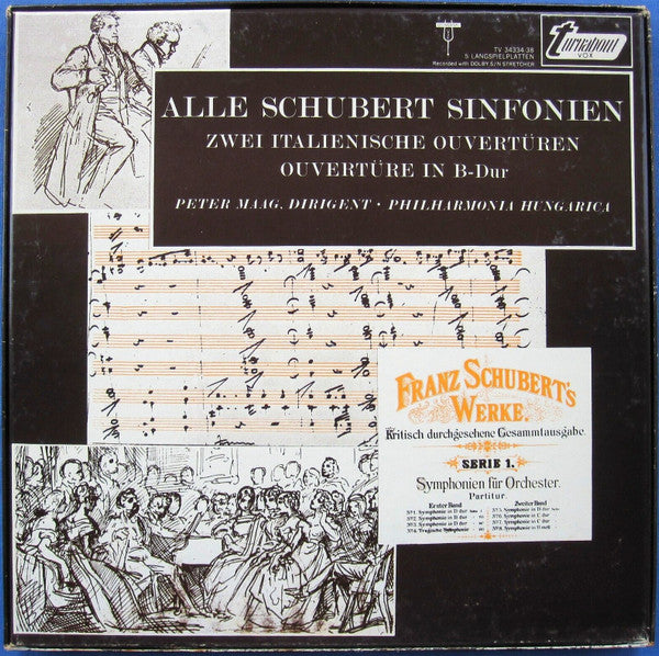 Franz Schubert, Peter Maag, Philharmonia Hungarica : The Schubert Symphonies (Complete) (5xLP, Album, Comp)