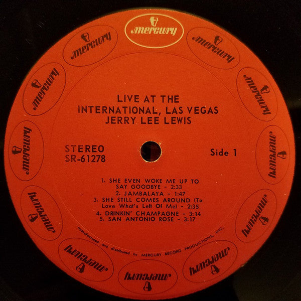 Jerry Lee Lewis : Live At The International, Las Vegas (LP, Album, PRC)