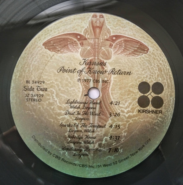 Kansas (2) : Point Of Know Return (LP, Album, RE, RP, Smplr)