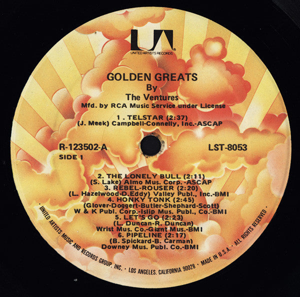 The Ventures : Golden Greats By The Ventures (LP, Comp, Club, RE, Gat)