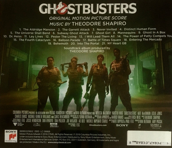 Theodore Shapiro : Ghostbusters (Original Motion Picture Score) (CD, Album)
