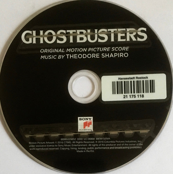 Theodore Shapiro : Ghostbusters (Original Motion Picture Score) (CD, Album)