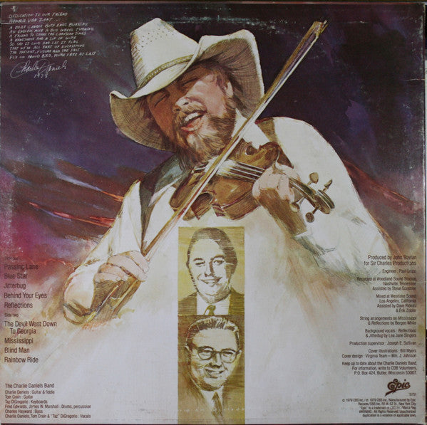 The Charlie Daniels Band : Million Mile Reflections (LP, Album, Ter)