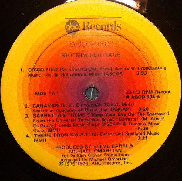 Rhythm Heritage : Disco-Fied (LP, Album)