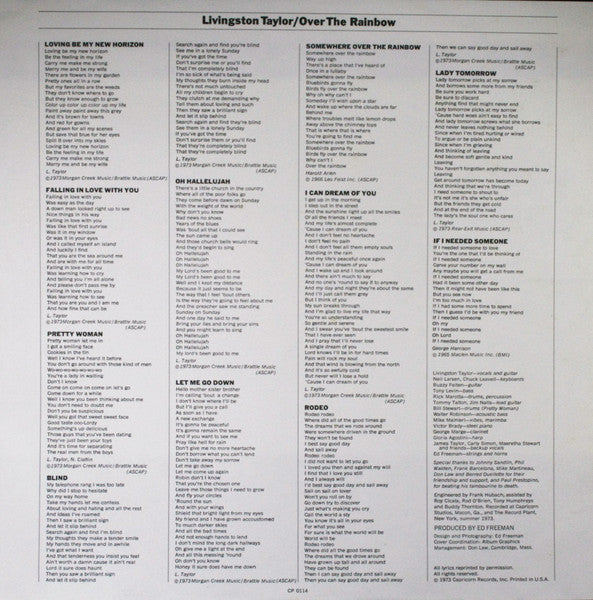 Livingston Taylor : Over The Rainbow (LP, Album, Ter)