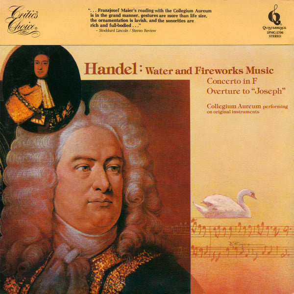 Georg Friedrich Händel - Collegium Aureum : Water and Fireworks Music; Concerto in F; Overture to "Joseph" (2xLP, Comp)