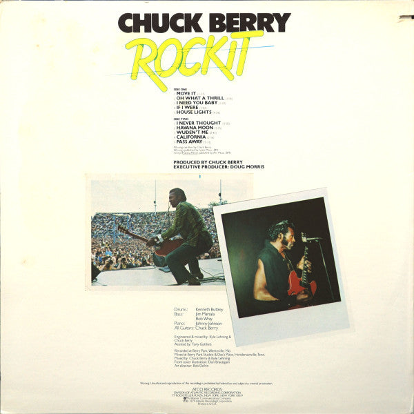 Chuck Berry : Rockit (LP, Album, SP)