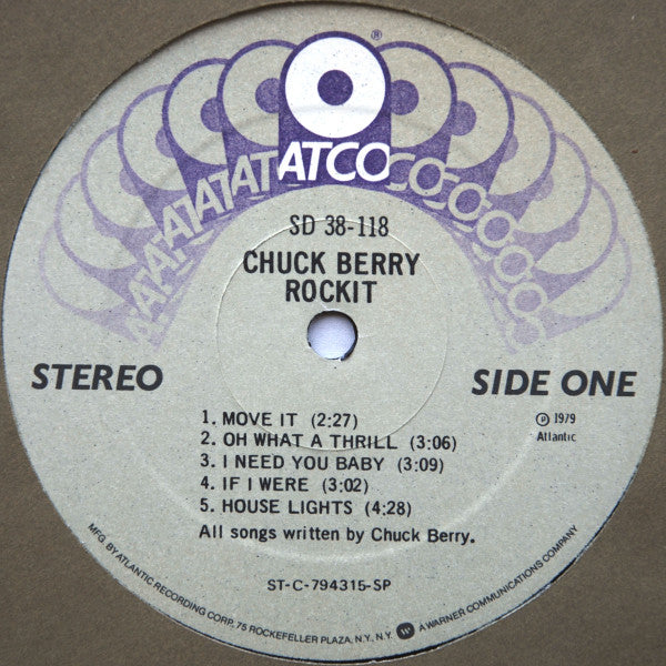 Chuck Berry : Rockit (LP, Album, SP)
