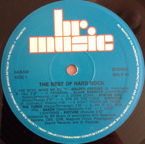Various : The Best Of Hard Rock (LP, Comp)